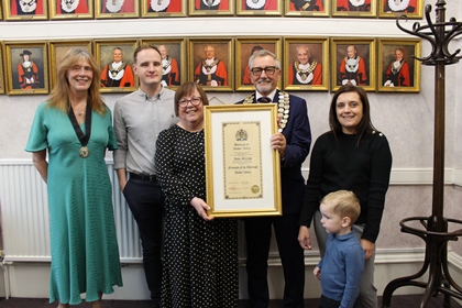 Councillor McCabe honoured