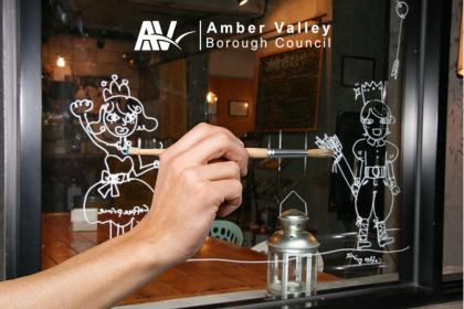 Free shop window art scheme