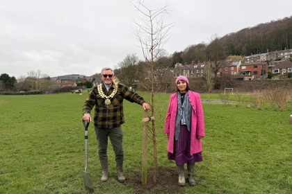 Living tribute takes root