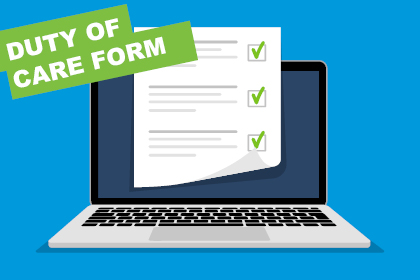 Duty of Care form